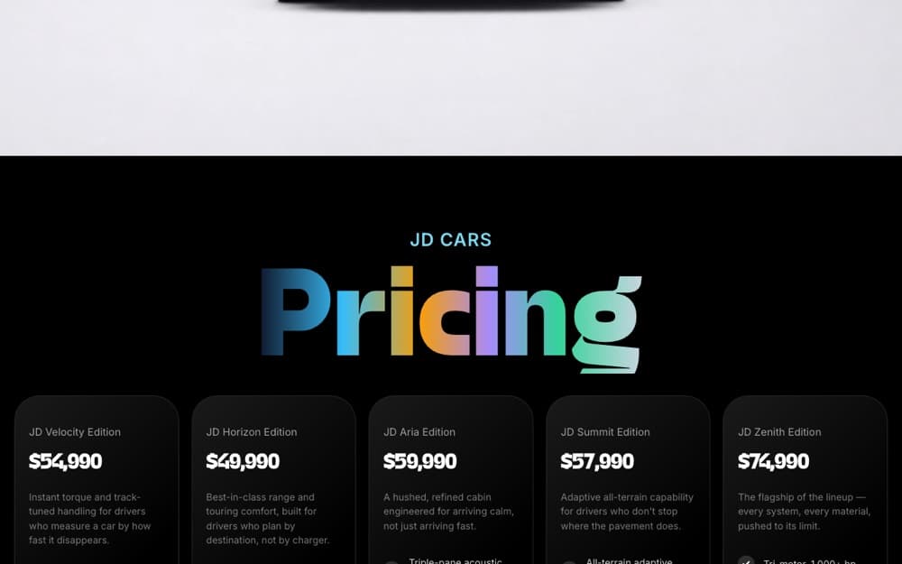 JD Cars - EV Configurator & Pricing — gallery 3