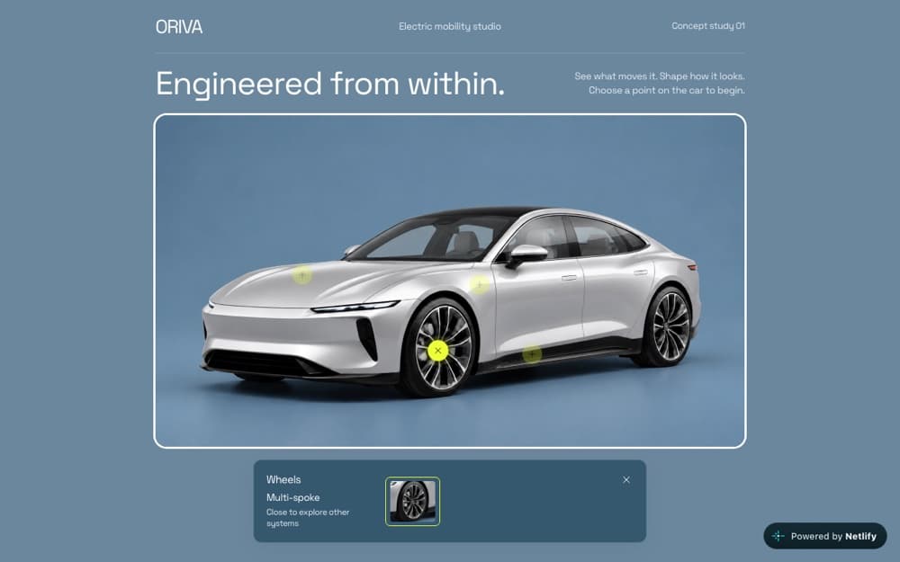 Oriva - Interactive EV Engineering Concept — gallery 3