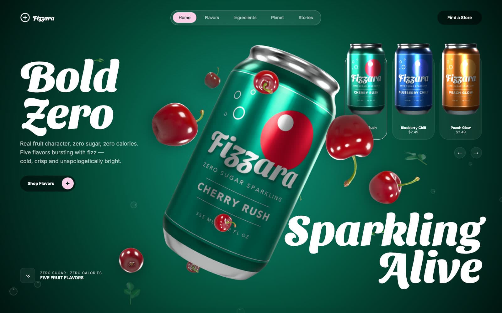 Fizzara - Zero Sugar Soda Concept — gallery 2