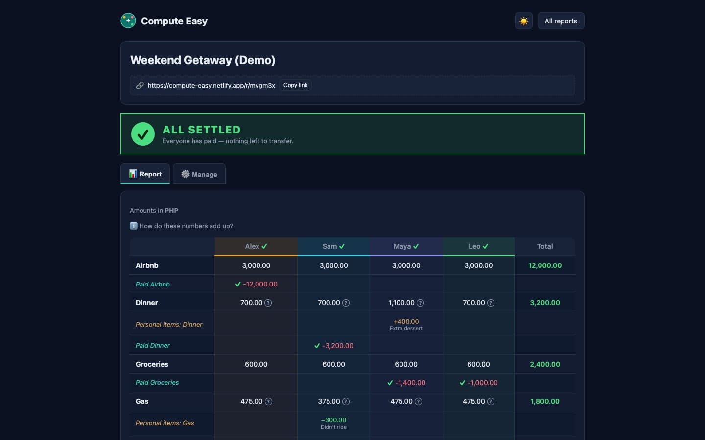 Compute Easy - Group Expense Splitter — gallery 2