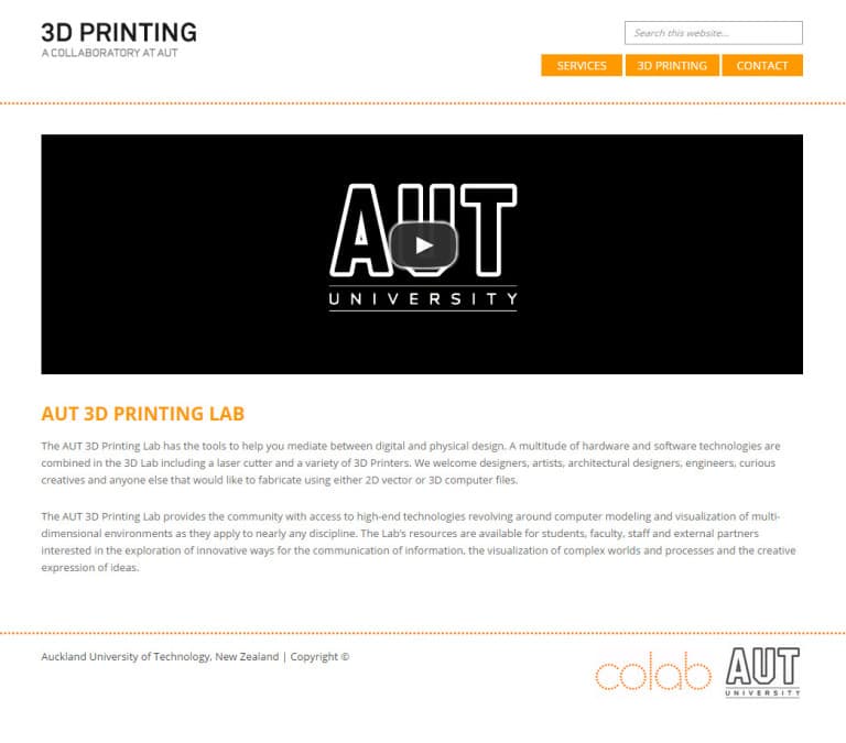 AUT 3D Printing — gallery 2
