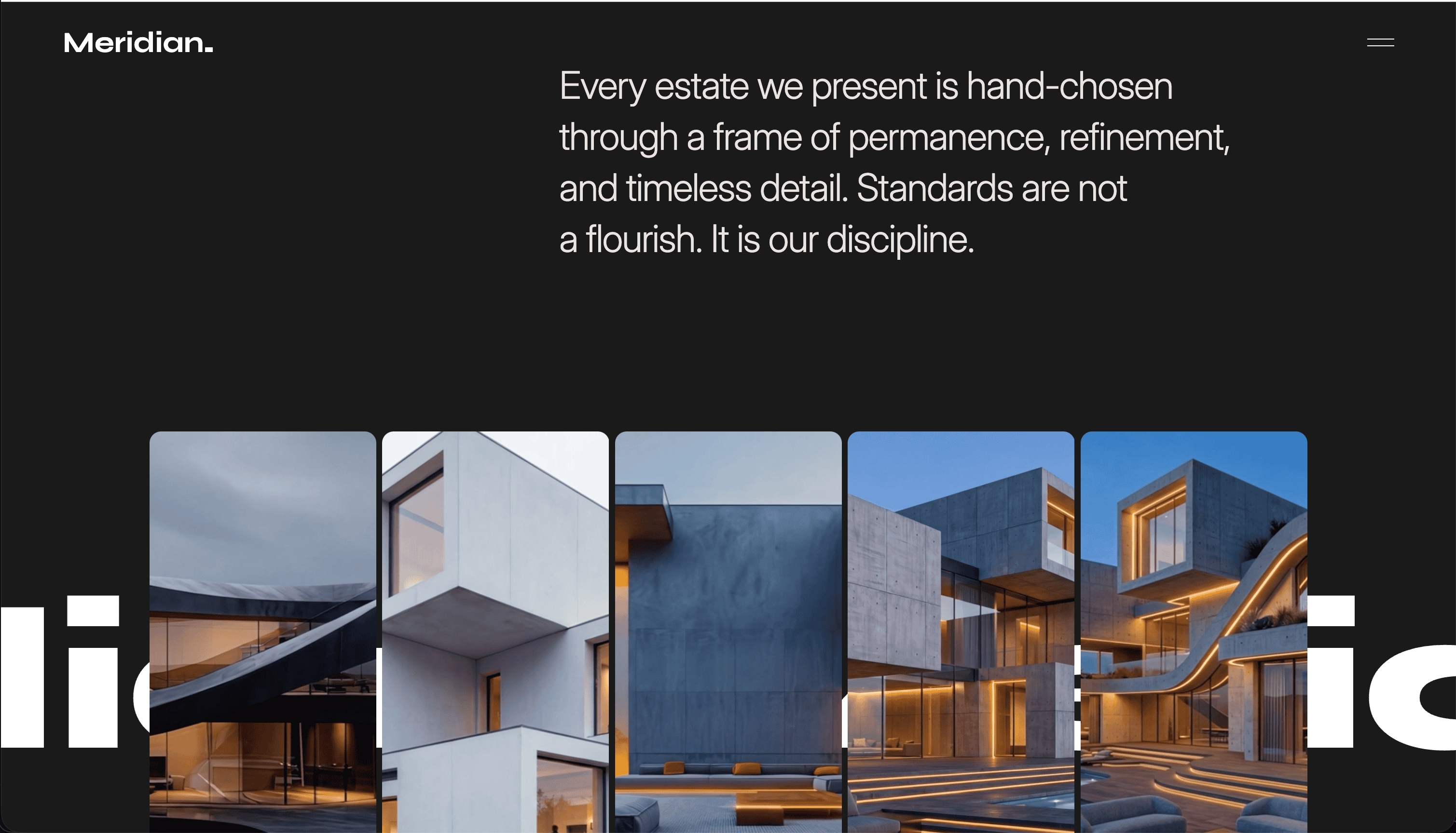 Meridian: Luxury Real Estate Landing Page — gallery 3