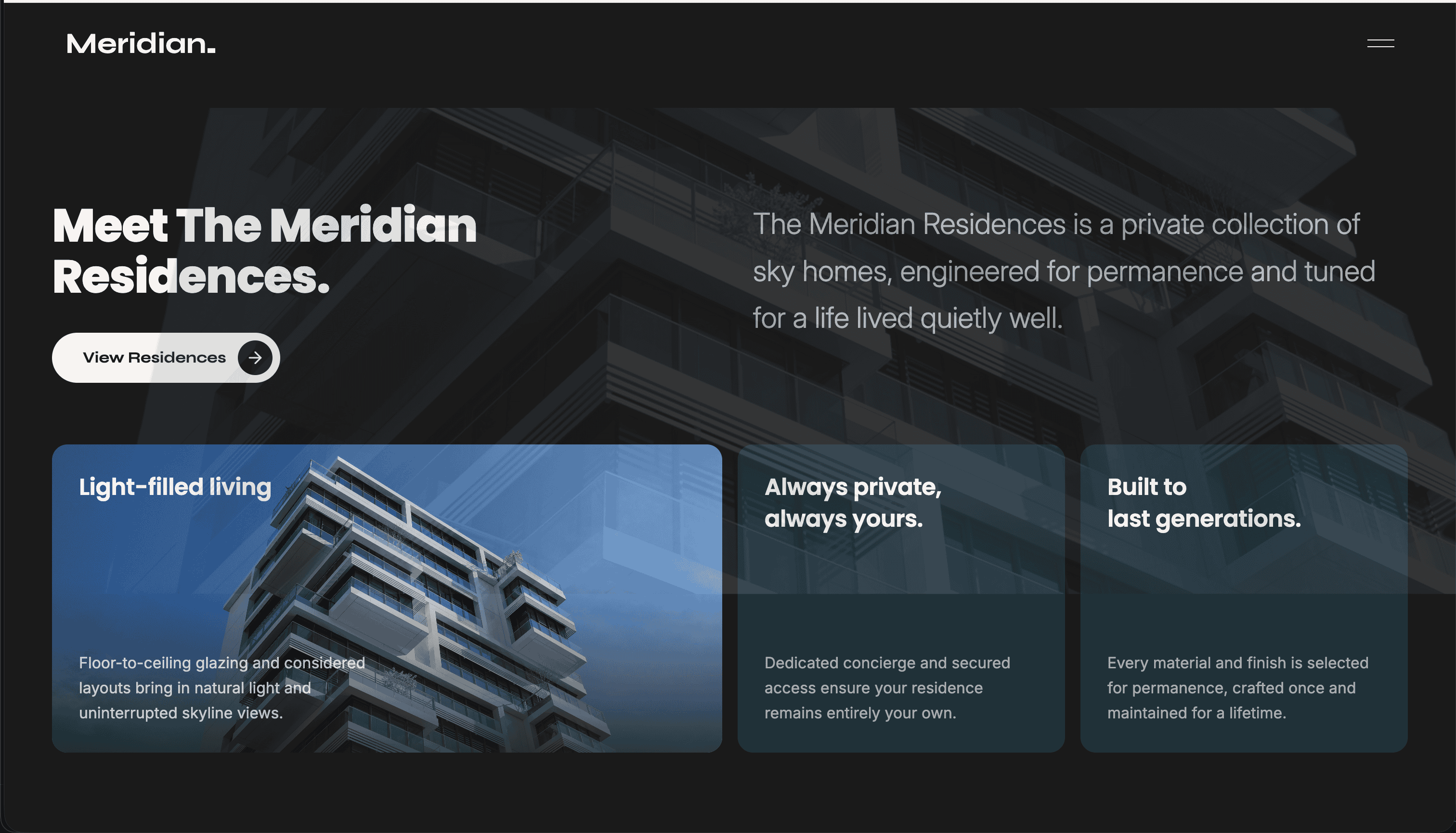 Meridian: Luxury Real Estate Landing Page — gallery 4