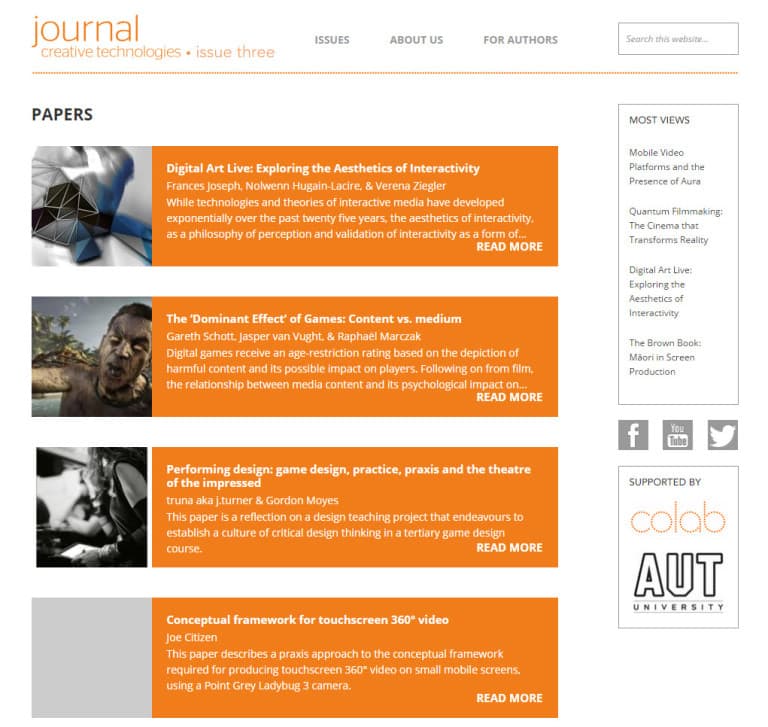 Journal of Creative Technologies — gallery 3
