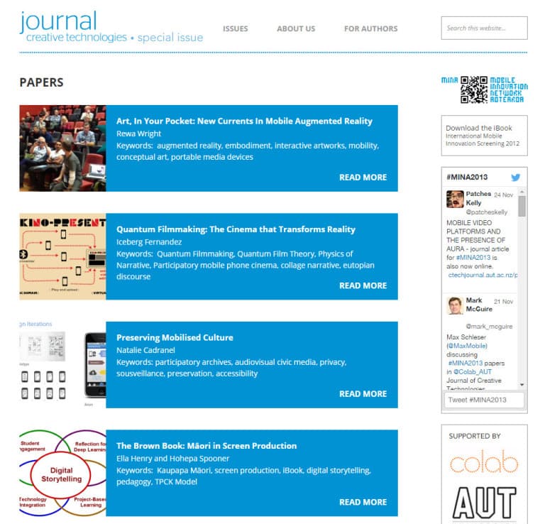 Journal of Creative Technologies — gallery 6